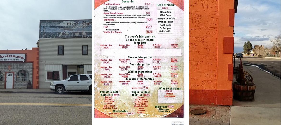 Tio Juan's Menu