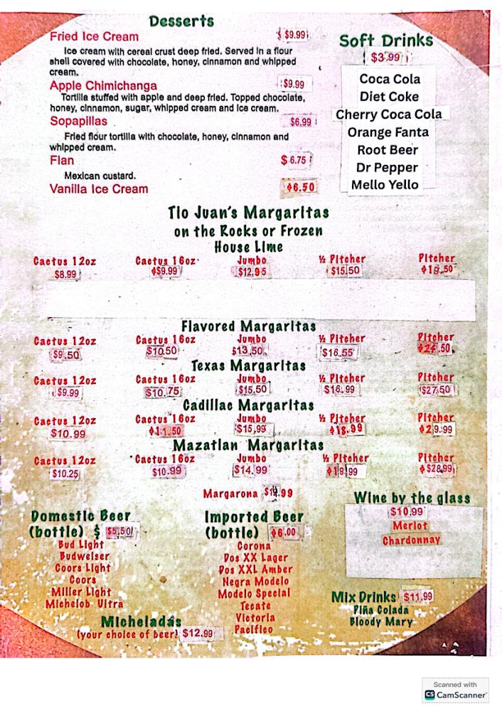 Tio Juan's Menu image 1